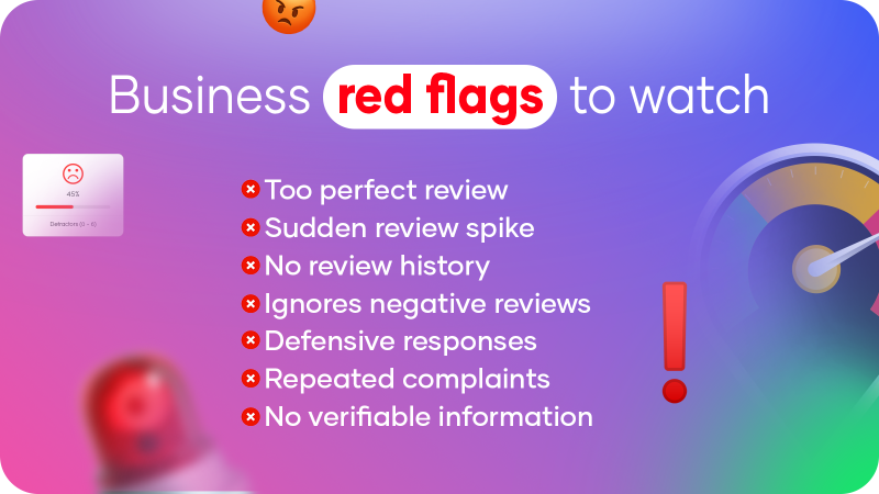 Business red flags to watch